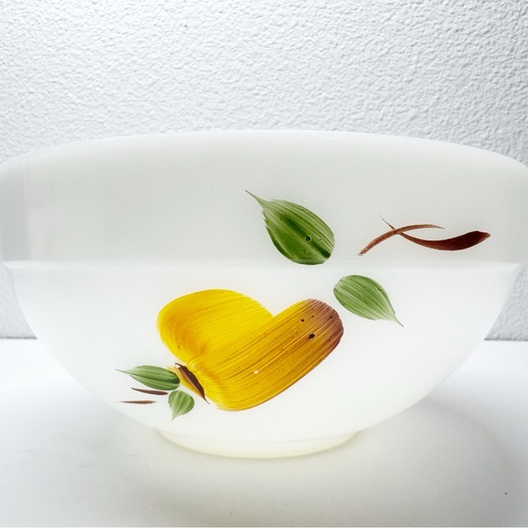 Vintage Fire King Gay Fad Fruit Painted Nesting Bowls - Picture 4 of 14